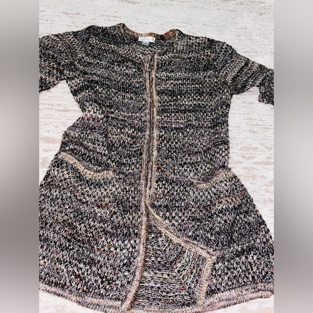 Christopher & Banks Open Front Knit Sweater—
 - Medium -